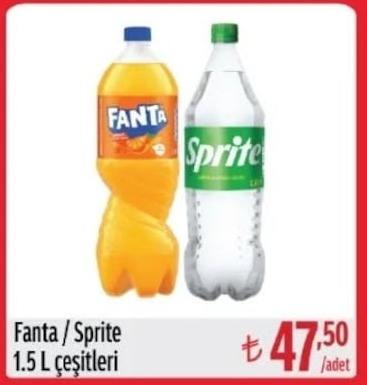 Fanta / Sprite 1.5 L Çeşitleri