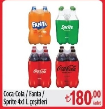 Coca-Cola / Fanta / Sprite 4X1 L Çeşitleri
