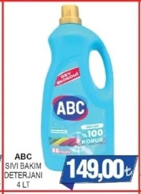 Abc Sivi Bakim Deterjani 4 Lt