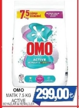 Omo Matik Active 7.5 Kg Beyazlar & Renkliler