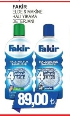 Fakir Elde & Makine Halı Yikama Deterjani