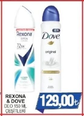Rexona & Dove Deo 150 Ml Çeşitleri