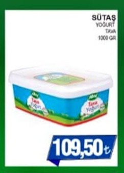 Sütaş Yoğurt Tava 1000 Gr