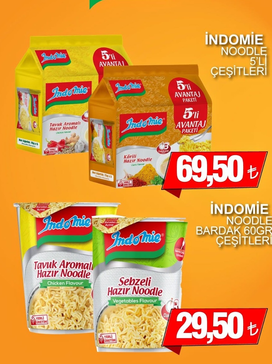 Indomie Noodle 5'Li Çeşitleri 70G X 5