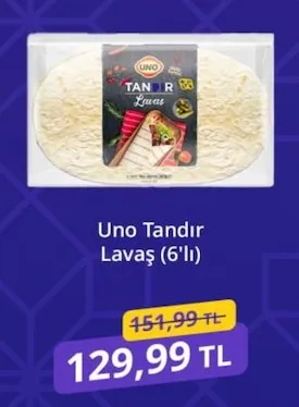 Uno Tandır Lavaş (6'Lı)