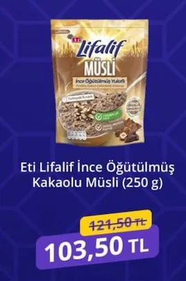 Eti Lifalif İnce Öğütülmüş Kakaolu Müsli (250 G)
