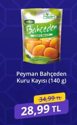 Peyman Bahçeden Kuru Kayısı (140 G)