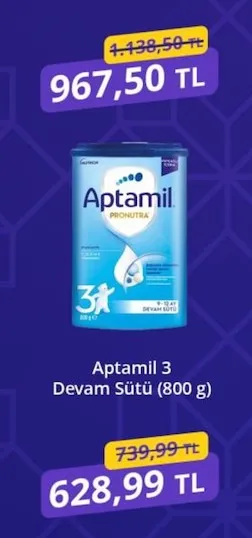 Aptamil 3 Devam Sütü (800 G)