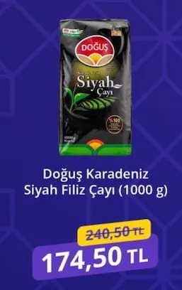 Doğuş Karadeniz Siyah Filiz Çayı (1000 G)