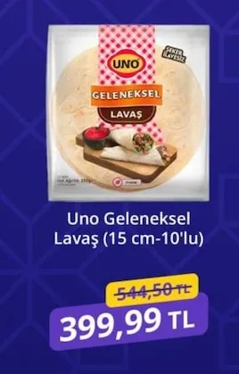 Uno Geleneksel Lavaş (15 Cm-10'Lu)
