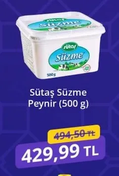 Sütaş Süzme Peynir (500 G)