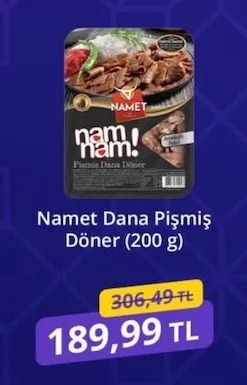 Namet Dana Pişmiş Döner (200 G)