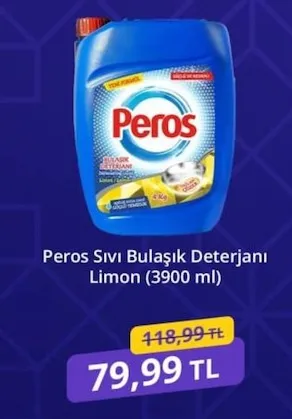 Peros Sıvı Bulaşık Deterjanı Limon (3900 Ml)