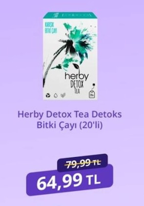 Herby Detox Tea Detoks Bitki Çayı (20'Li)
