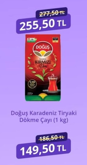 Doğuş Karadeniz Tiryaki Dökme Çayı (1 Kg)