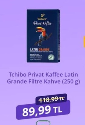 Tchibo Privat Kaffee Latin Grande Filtre Kahve (250 G)