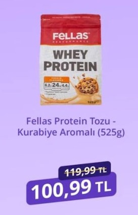 Fellas Protein Tozu - Kurabiye Aromalı (525G)