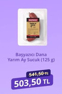 Başyazıcı Dana Yarım Ay Sucuk (125 G)
