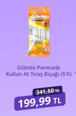 Gillette Permatik Kullan At Tıraş Bıçağı (5'Li)