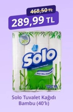 Solo Tuvalet Kağıdı Bambu (40'Lı)