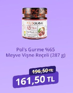 Pol'S Gurme %65 Meyve Vişne Reçeli (287 G)