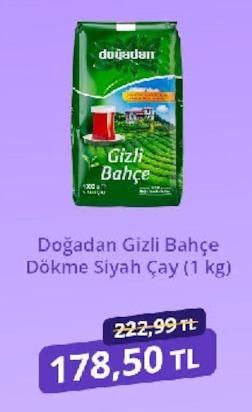 Doğadan Gizli Bahçe Dökme Siyah Çay (1 Kg)