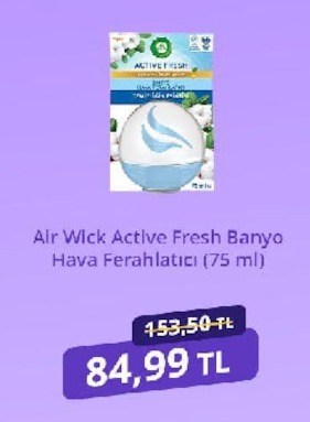 Air Wick Active Fresh Banyo Hava Ferahlatıcı (75 Ml)