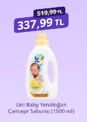 Uni Baby Yenidoğan Çamaşır Sabunu (1500 Ml)