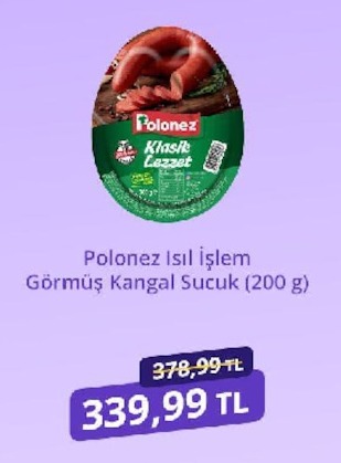 Polonez Isıl İşlem Görmüş Kangal Sucuk (200 G)