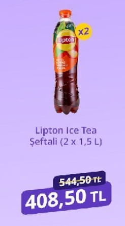 Lipton Ice Tea Şeftali (2 X 1,5 L)