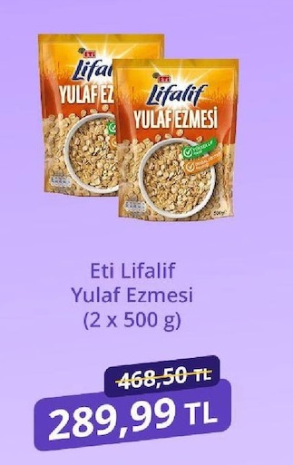 Eti Lifalif Yulaf Ezmesi (2 X 500 G)