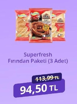 Superfresh Fırından Paketi (3 Adet)
