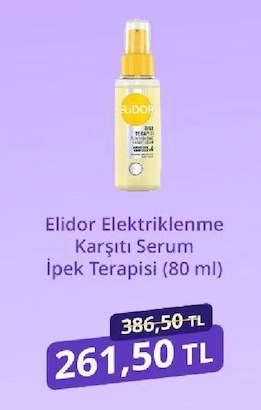 Elidor Elektriklenme Karşıtı Serum İpek Terapisi (80 Ml)