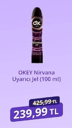 Okey Nirvana Uyarıcı Jel (100 Ml)