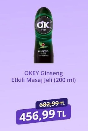 Okey Ginseng Etkili Masaj Jeli (200 Ml)