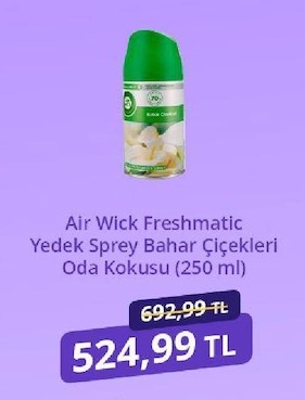Air Wick Freshmatic Yedek Sprey Bahar Çiçekleri Oda Kokusu (250 Ml)