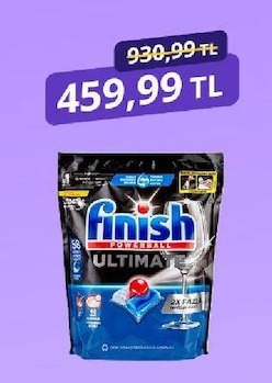 Finish Powerball Ultimate Tablet Bulaşık Makinesi Deterjanı