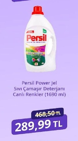 Persil Power Gel Sıvı Çamaşır Deterjanı Canlı Renkler (1690 Ml)