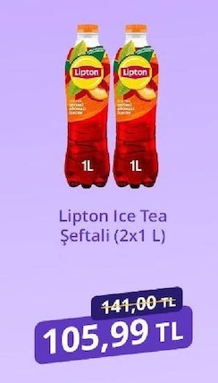 Lipton Ice Tea Şeftali (2 X 1 L)