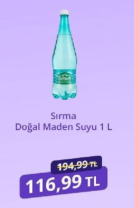 Sırma Doğal Maden Suyu 1 L