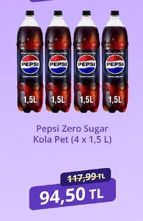 Pepsi Zero Sugar Kola Pet (4 X 1,5 L)