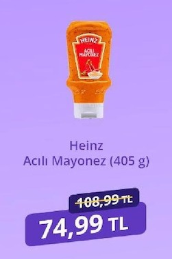 Heinz Acılı Mayonez 405 G