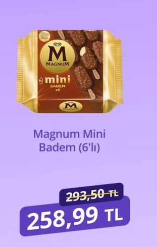 Magnum Mini Badem (6'Lı)