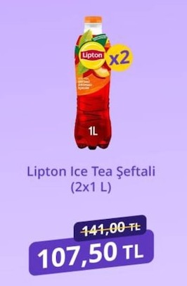 Lipton Ice Tea Şeftali (2X1 L)