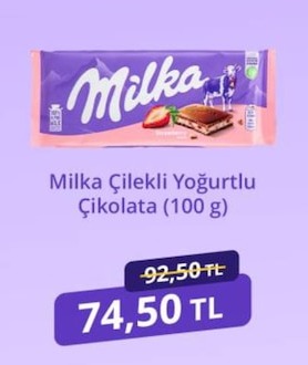 Milka Çilekli Yoğurtlu Çikolata (100 G)