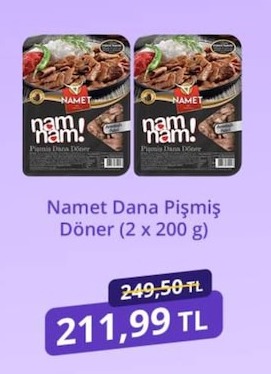 Namet Dana Pişmiş Döner (2 X 200 G)