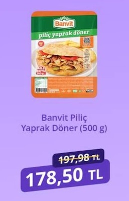 Banvit Piliç Yaprak Döner (500 G)