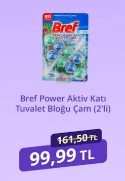 Bref Power Aktiv Katı Tuvalet Bloğu Çam (2'Li)