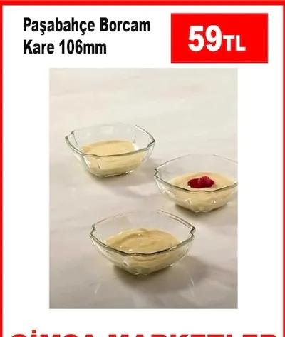 Paşabahçe Borcam Kare 106Mm