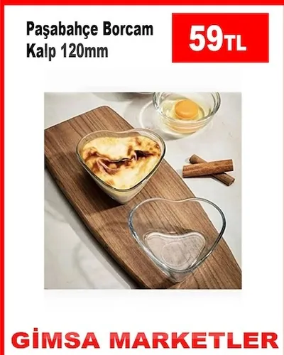 Paşabahçe Borcam Kalp 120Mm